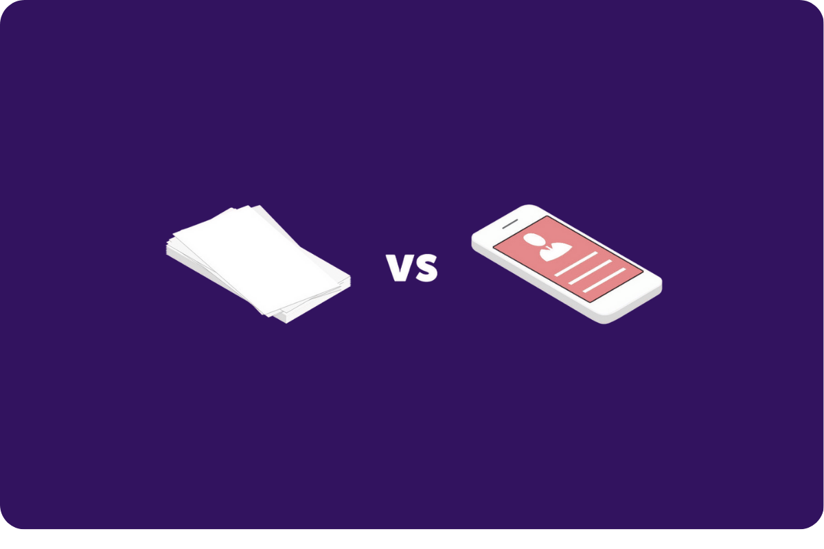 Digital business cards vs traditional paper cards