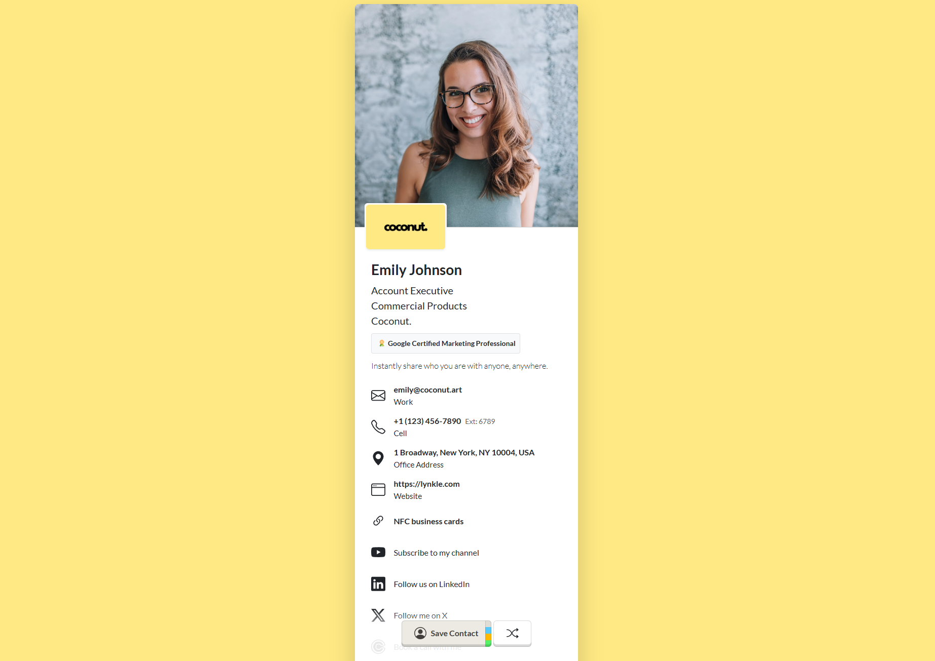 What is a digital business card?